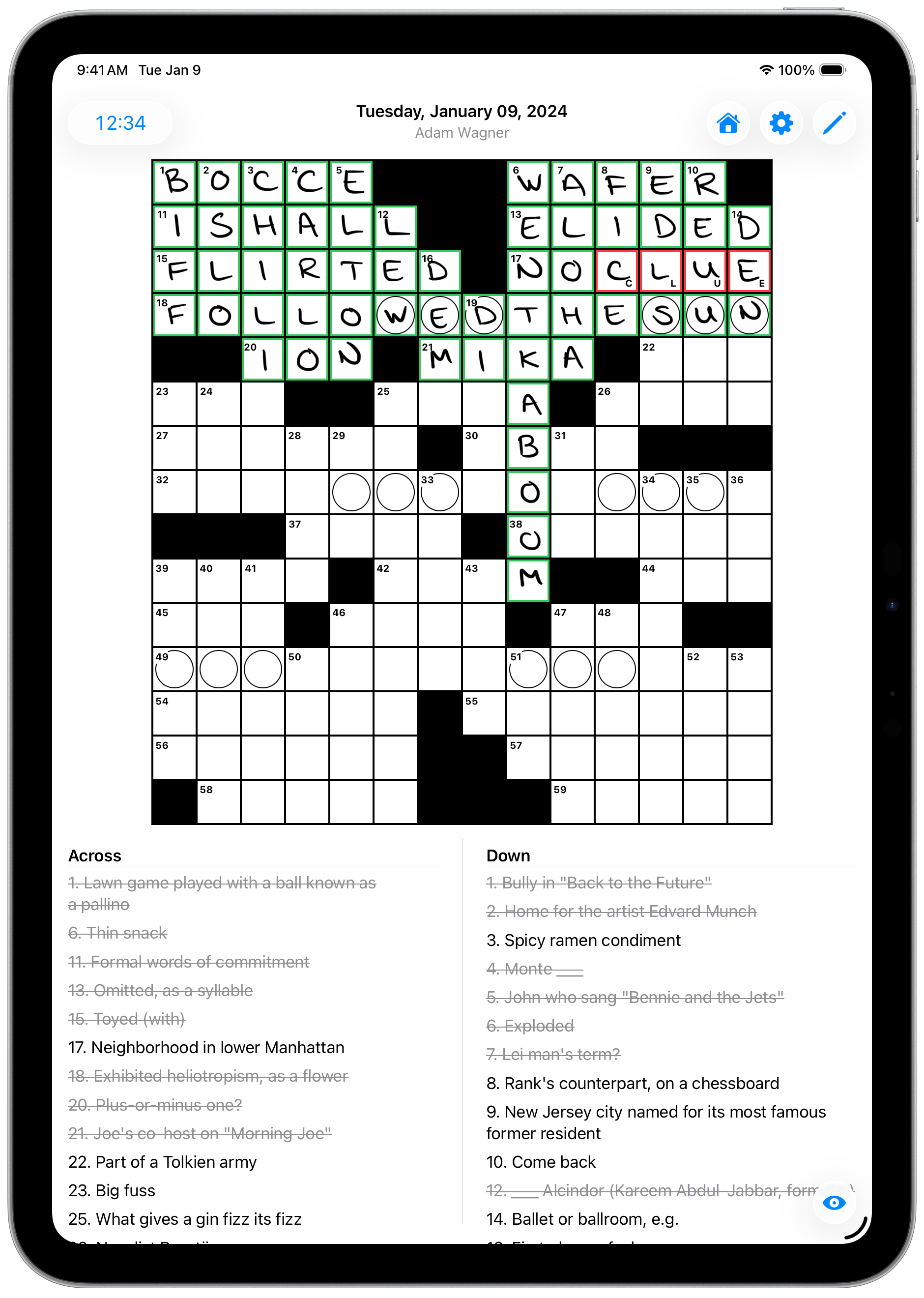 Crossword Scribe screenshot