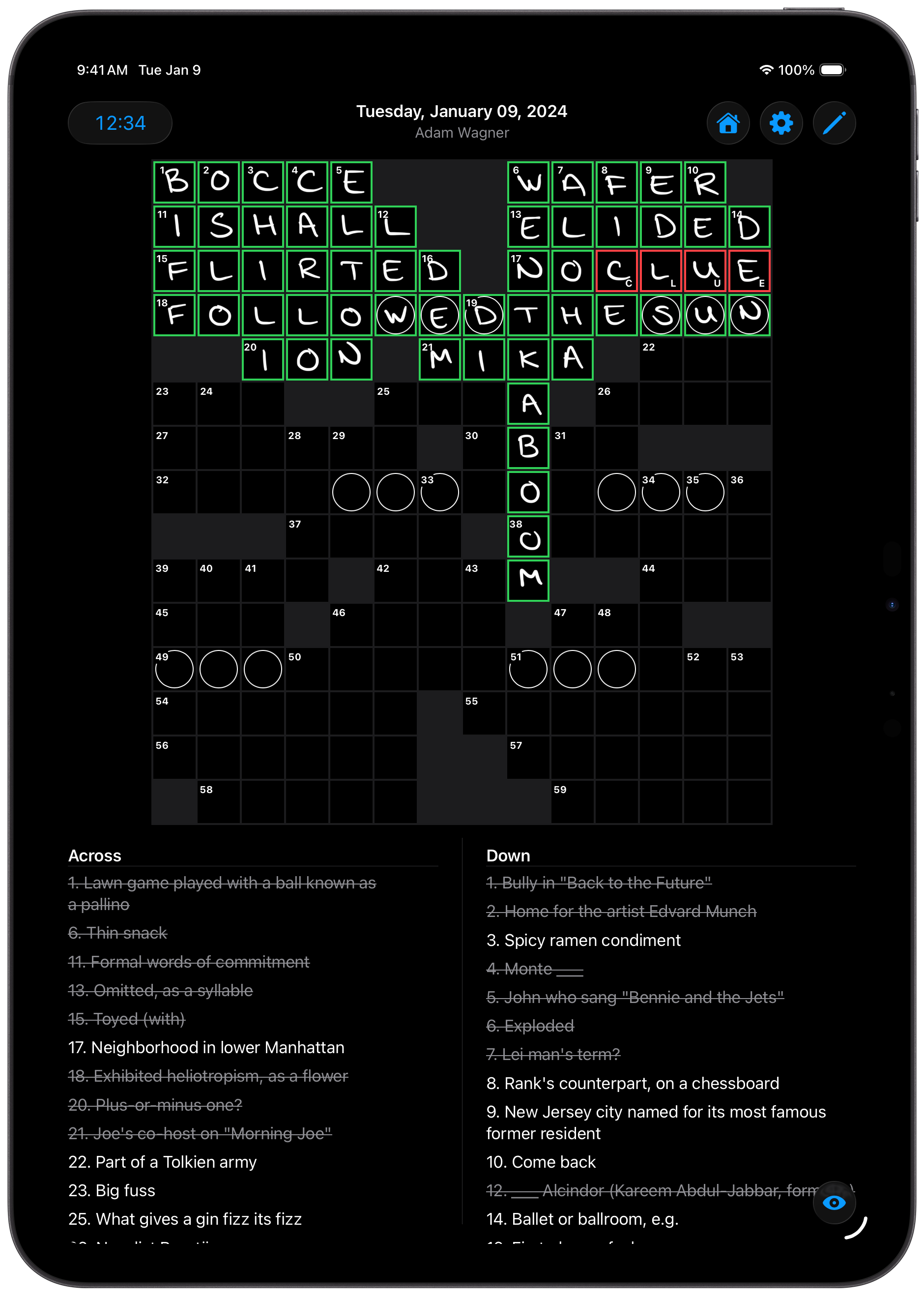 Crossword Scribe screenshot